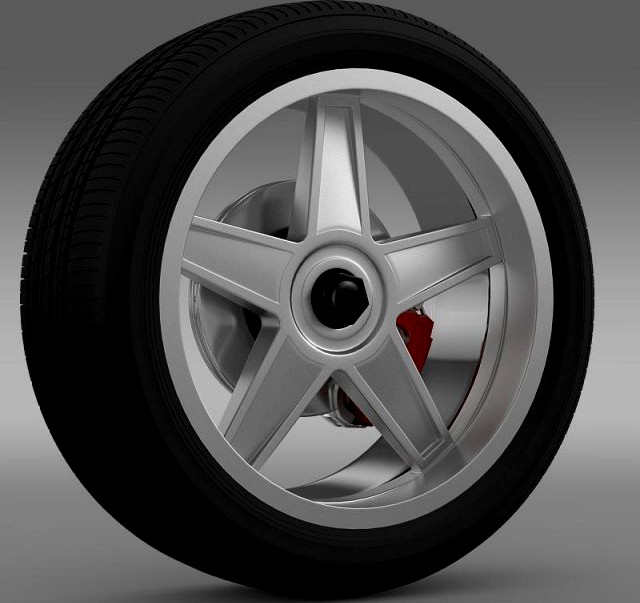 FordMustang GTR 2005 wheel 3D Model