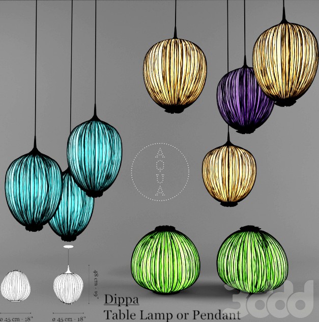 Aqua-Creations  DippaTable Lamp or Pendant