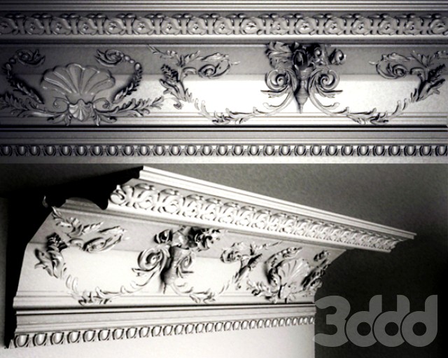 карниз с лепниной