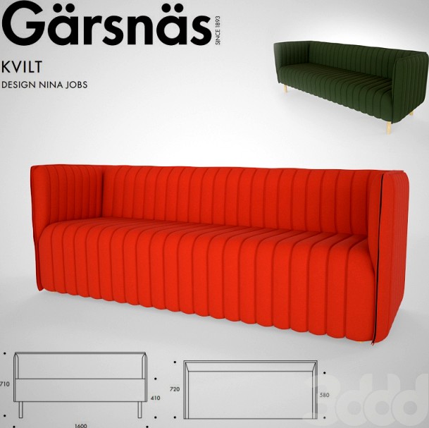 Garsnas Kvilt sofa 2000