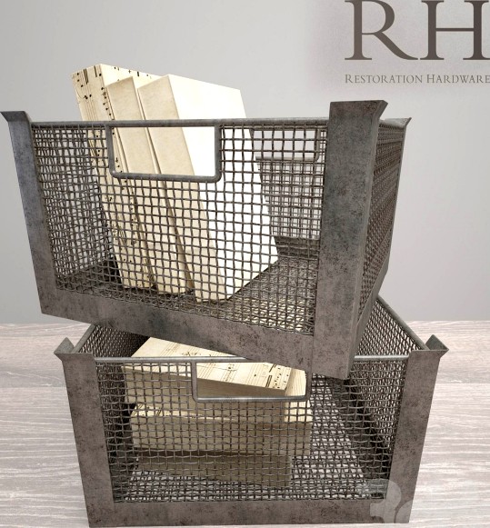 MESH METAL BIN