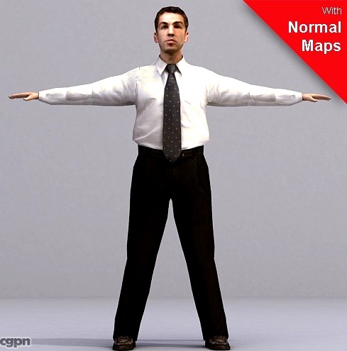 AMan0003-FBX / FBX Rigged Models for Motionbuilder3d model