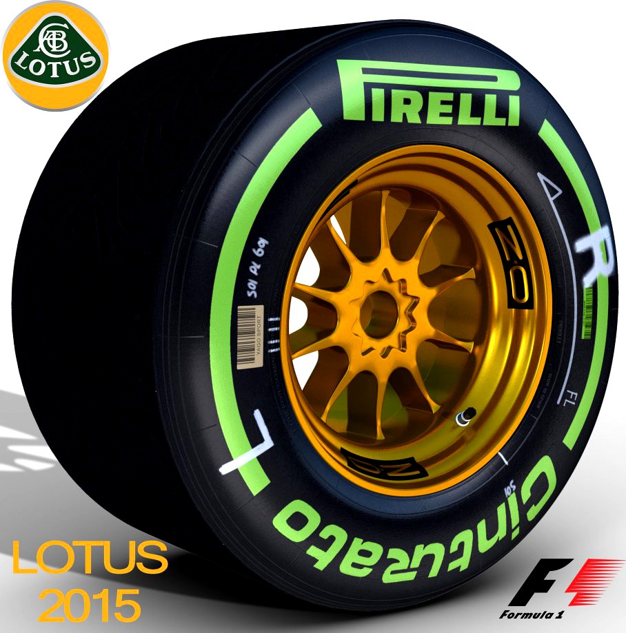 E23 Intermediate rear tyre3d model