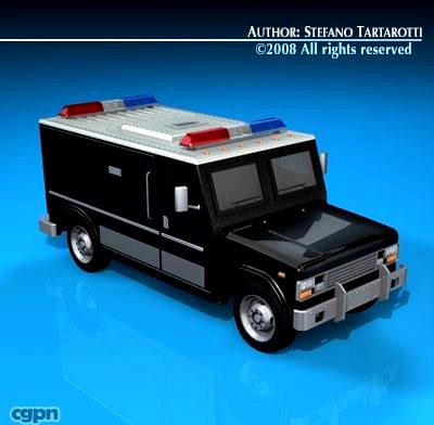 SWAT truck3d model