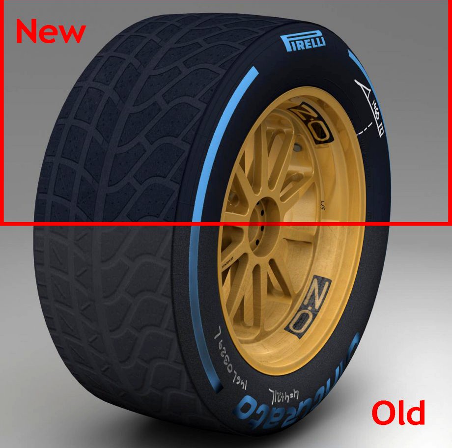 18 inches wet front tyre3d model