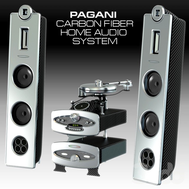 Pagani Carbon Fiber Home Audio System