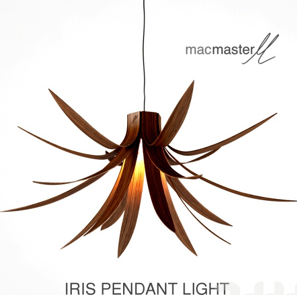 Iris pendant light
