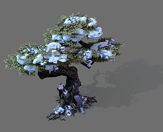 Game Models - Snow - Trees 01
