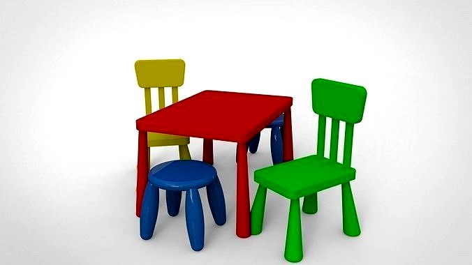 MAMMUT childrens chair and table