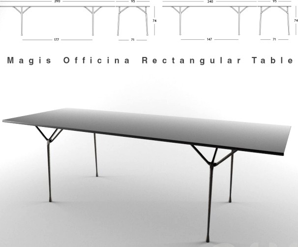 Magis Officina Rectangular  Table
