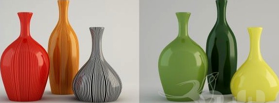 color vase