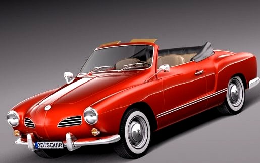 Volkswagen Karmann Ghia Cabrio 1955 - 19743d model