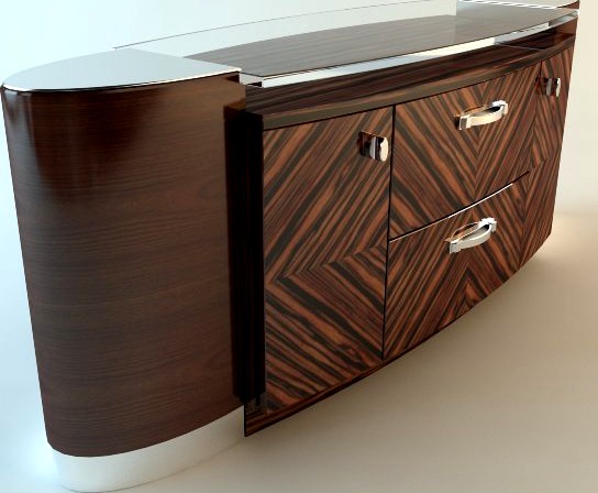 Zebrawood Buffet Cabinet3d model