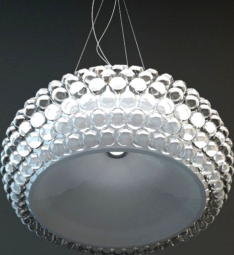 Glass Bead Hanging Light Fixture3d model