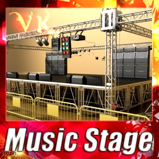 Music Stage3d model