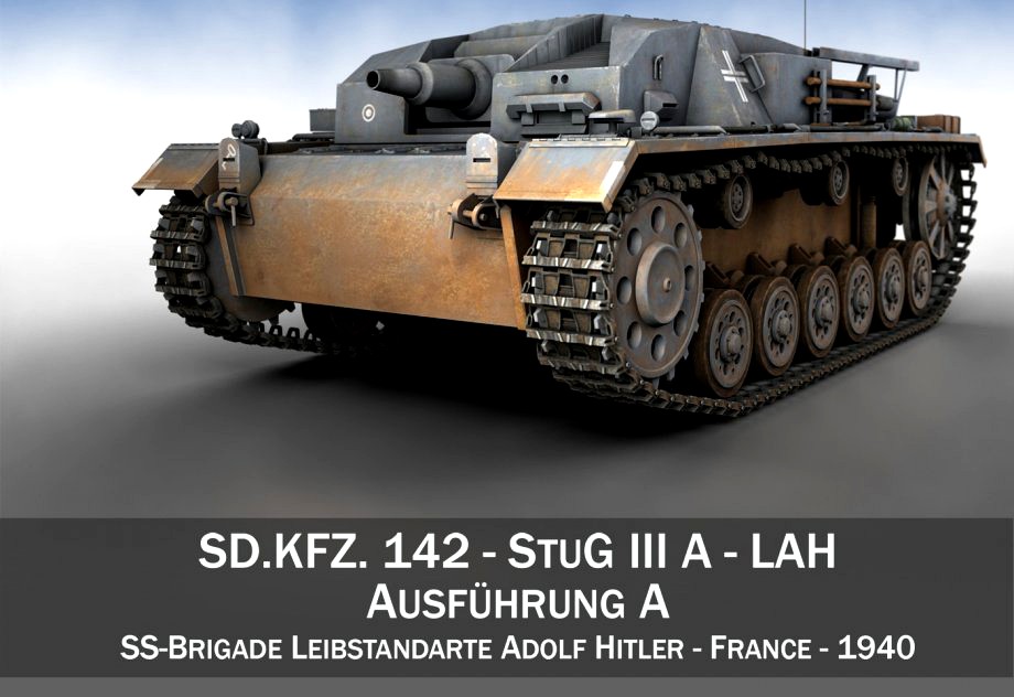 StuG III - Ausf.A - LAH3d model