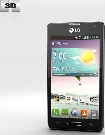 LG Optimus F3 Titanium3d model