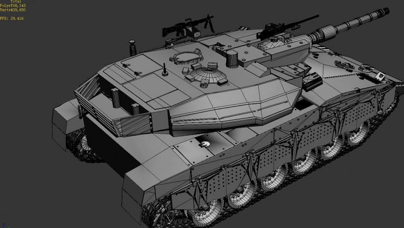 Merkava IV3d model