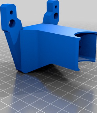 SK-Go invisible hotend cooling duct e3d v6 (note: Precision Piezo users only) by superhans