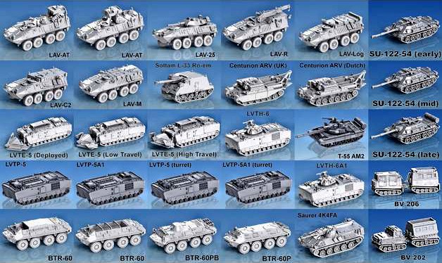 1-100 Modern Tanks and Vehicles (Duplicate) by m_bergman