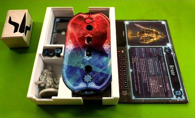 Gloomhaven character tray for sleeved cards and larger figure boxes by pew_se