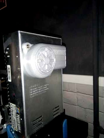 Ender 3 Power supply fan silencer "galactic republic fan" by GranPorculio