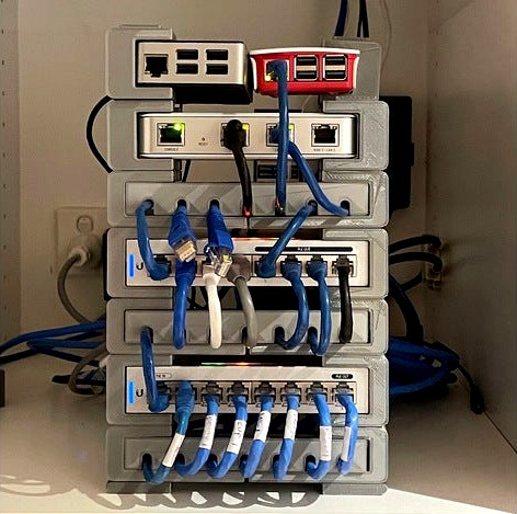 UniFi Home Network - Mini Rack Half Size by Maj