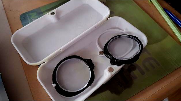 Oculus Quest 2 prescription lens mounts and case 6x2magnets by njozsef