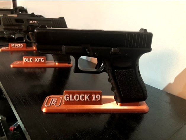Stand Glock 19 for Airsoft Gun by LRDM