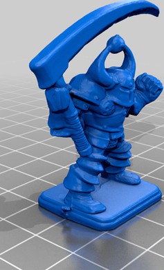 heroquest chaoswarrior with scythe by texjason