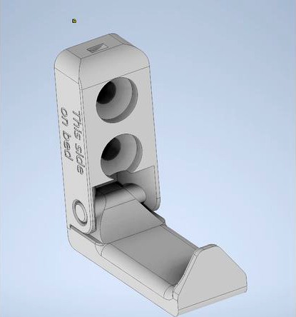 Foldable Wall Hook V2 (Print in Place) by Tattooed1980