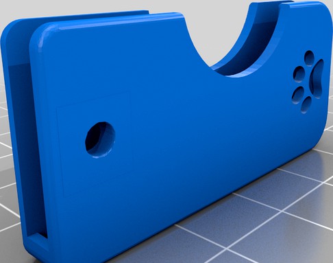 Yubikey Holder - Paw Print by PhoenixShepherd