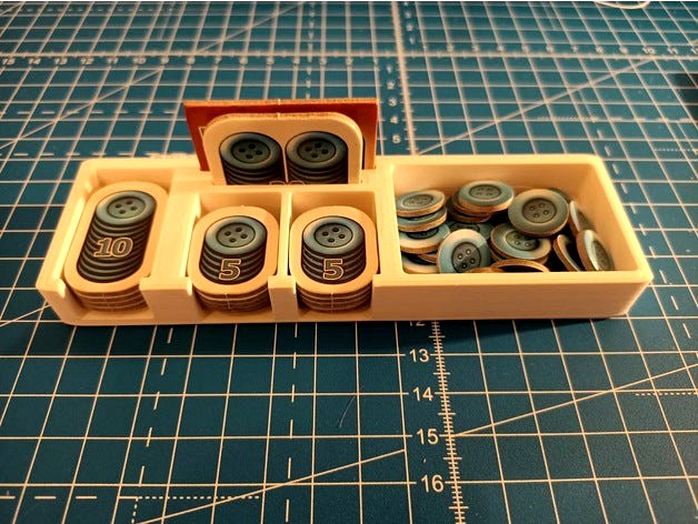 Patchwork game coin holder and inserts by Pekkiepek