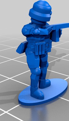 1-100 WW2 German Afrika Korps Infantry Standing by waynemc65