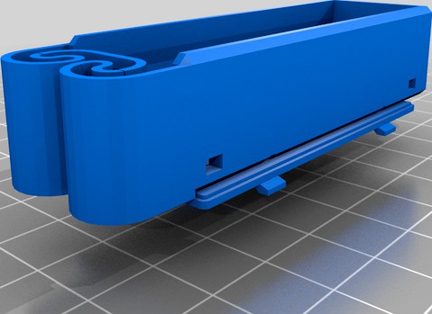 Gameboy Pocket rechargable battery holder and cover by santiis2010