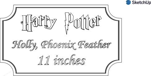 Harry Potter Wand Plate by Matteo_Arcari