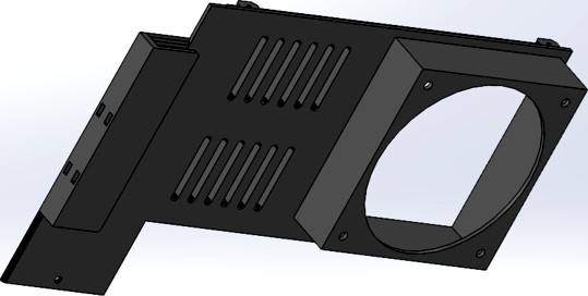 Even Taller PSU Cover for 92x25 Fan (and a bit more room because I read it's too close to components) by heywatchitt