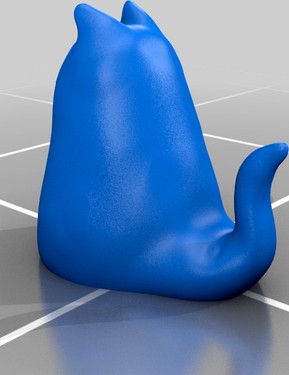 Cat with mustache (No supports needed!) by Xx_SushiCat_xX