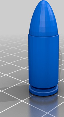 9mm Luger training cartridge for firearm by Zzat