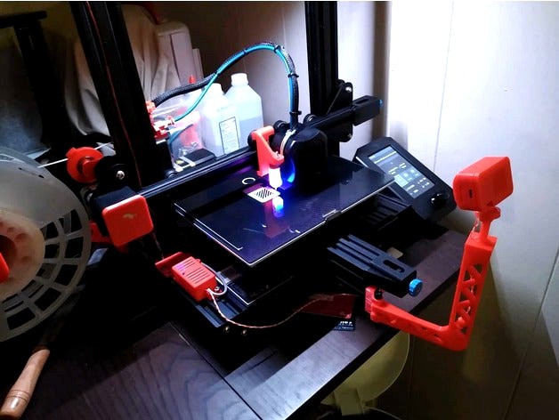 Ender 3v2 Webcam front-side mount for esp32 cam housing by johnnie502