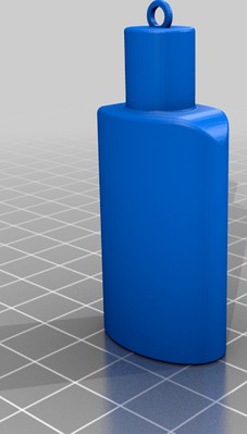 Hand sanitizer keychain scale 1:2 by DanieleEng