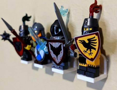 Mount Brick: LEGO® Minifig Compatible Wall Mounts by lvlobius