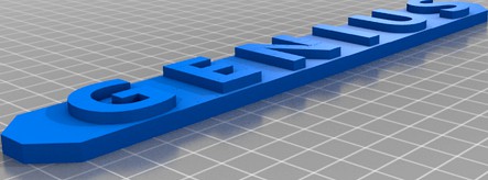 artillery Genius Name Plate by 4JDISIGN