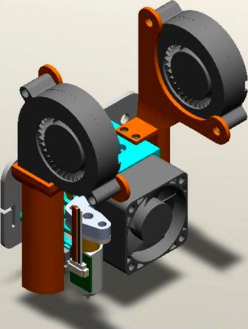 Ender 5 Chimera mount (side screws) V2 by tkrneki