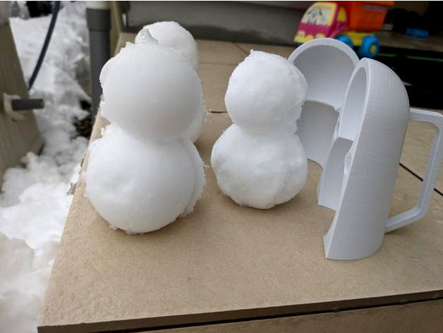 Yuki-daruma / snowman mold by hsgw