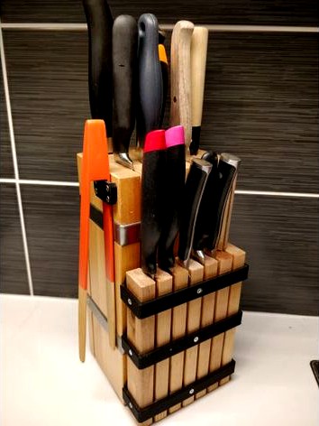 Ikea Knife holder upgrade / Extension du porte couteau Ikea by Pottok