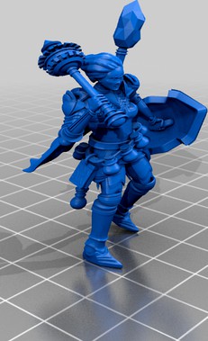Paladin - Miniature by Clankyclogs
