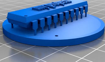 Medal in the form of Integrated Circuit by mazen3000