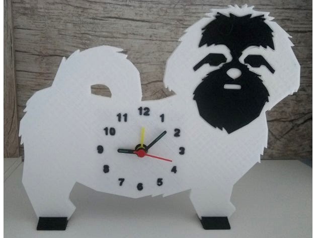 Shih-Tzu Clock by cmacarval