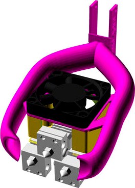 Triple Extrusion with 3x CR10 / Micro Swiss Hotends with Part Cooler by Spiritdude